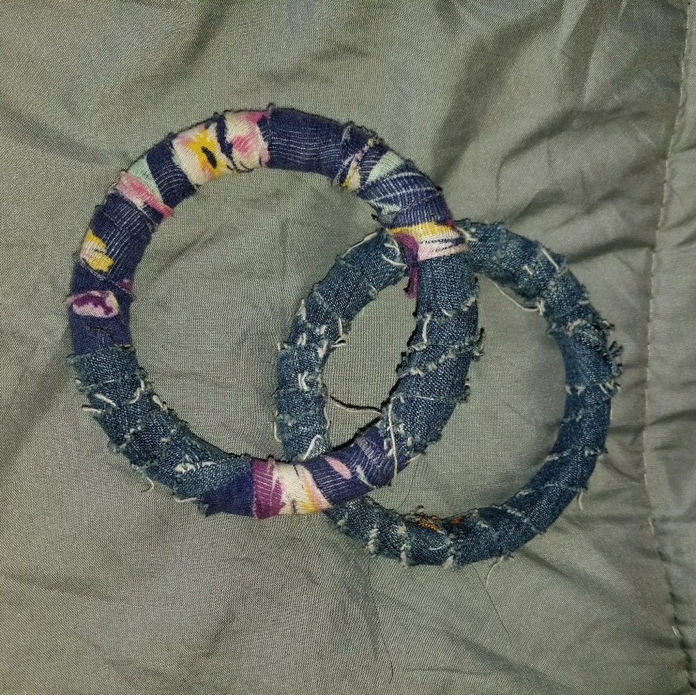 Denim bracelets